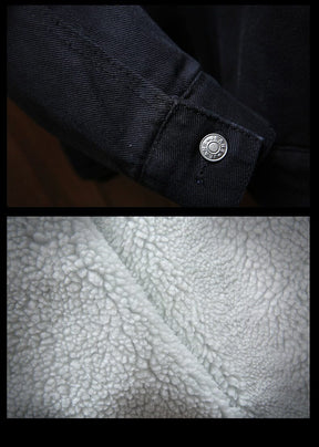 Jaqueta Jeans Masculina Forrada em Lã